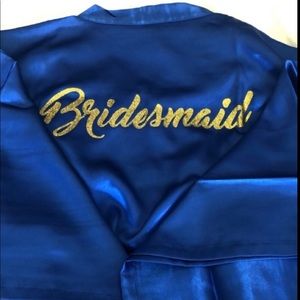 Blue Bridesmaids Robe